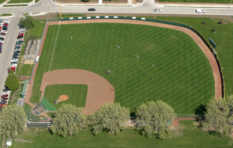 baseball field aerial